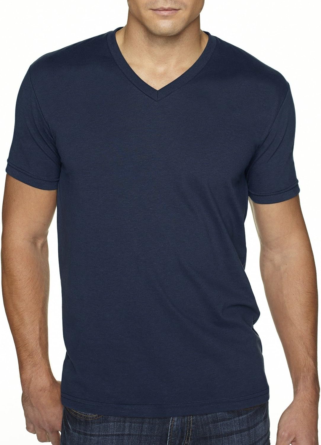 Next Level Mens Sueded V - Midnight Navy - XL - (Style # 6440 - Original Label)