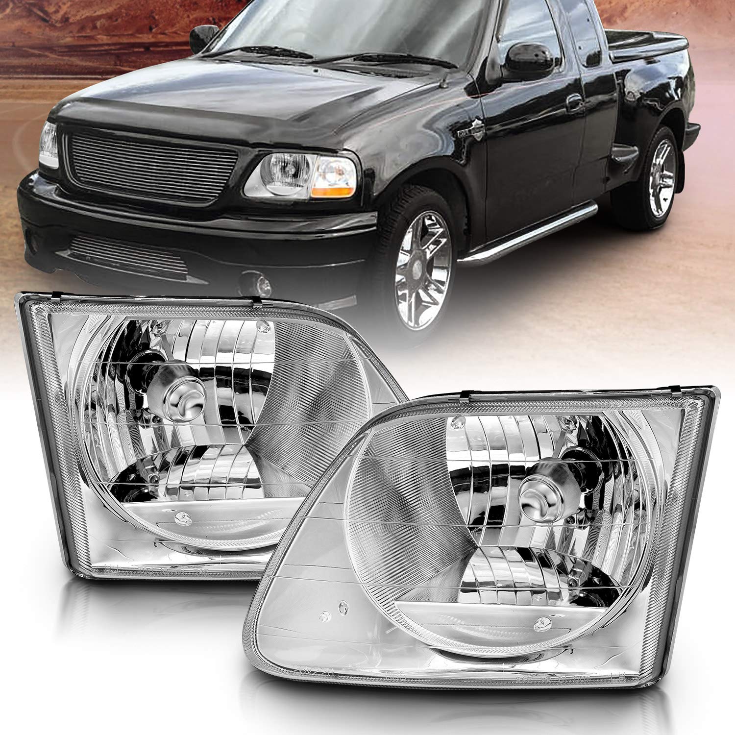 Amazon | AmeriLite ヘッドライト照明スタイルセット フォード F-150