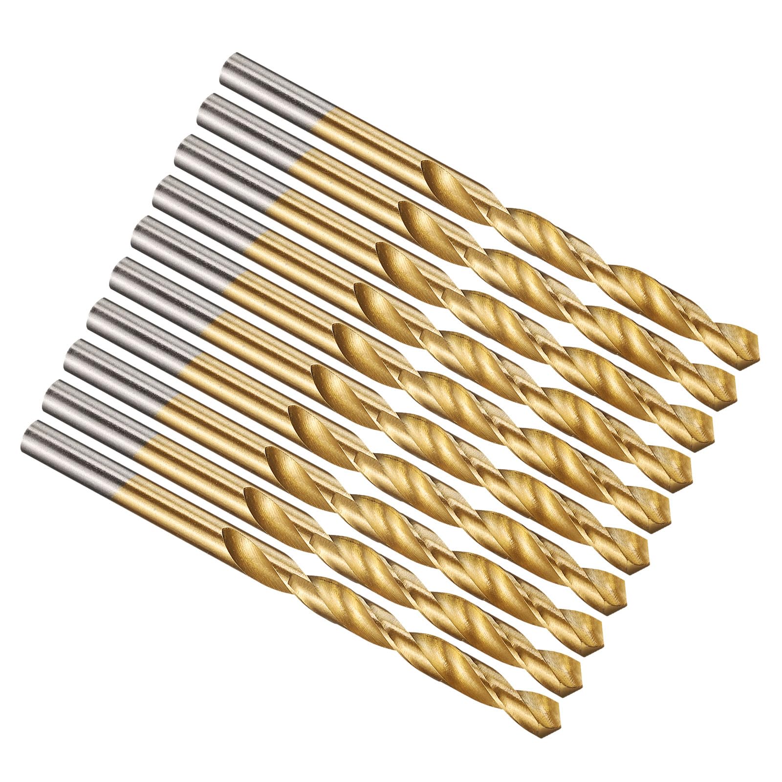 PATIKIL 6.4mm Drill Bit 1/4" 4341 High-Speed Steel for Thin Metal 10 Pack