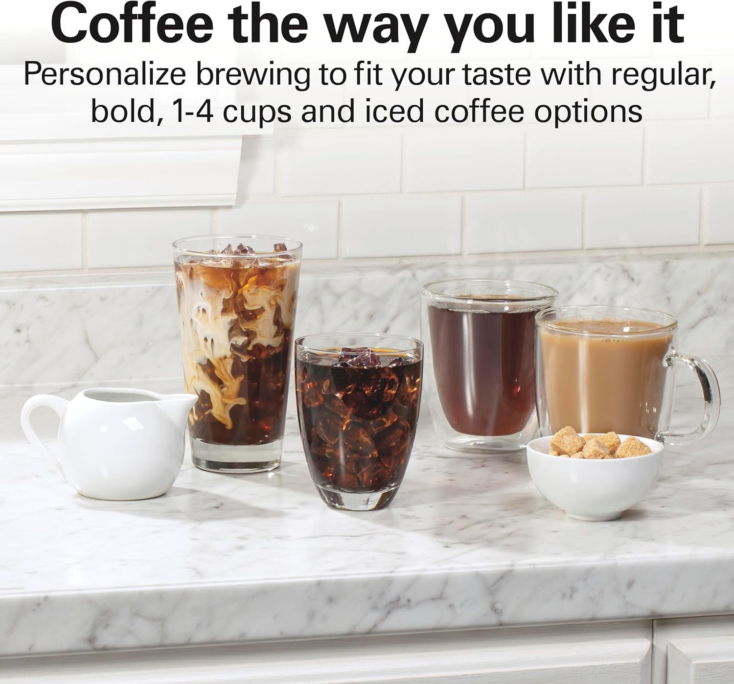 Hamilton Beach 12 Cup Programmable Hot & Iced Coffee Maker, Easy-to-Use Touch-Activated Display, R49620 (Renewed)