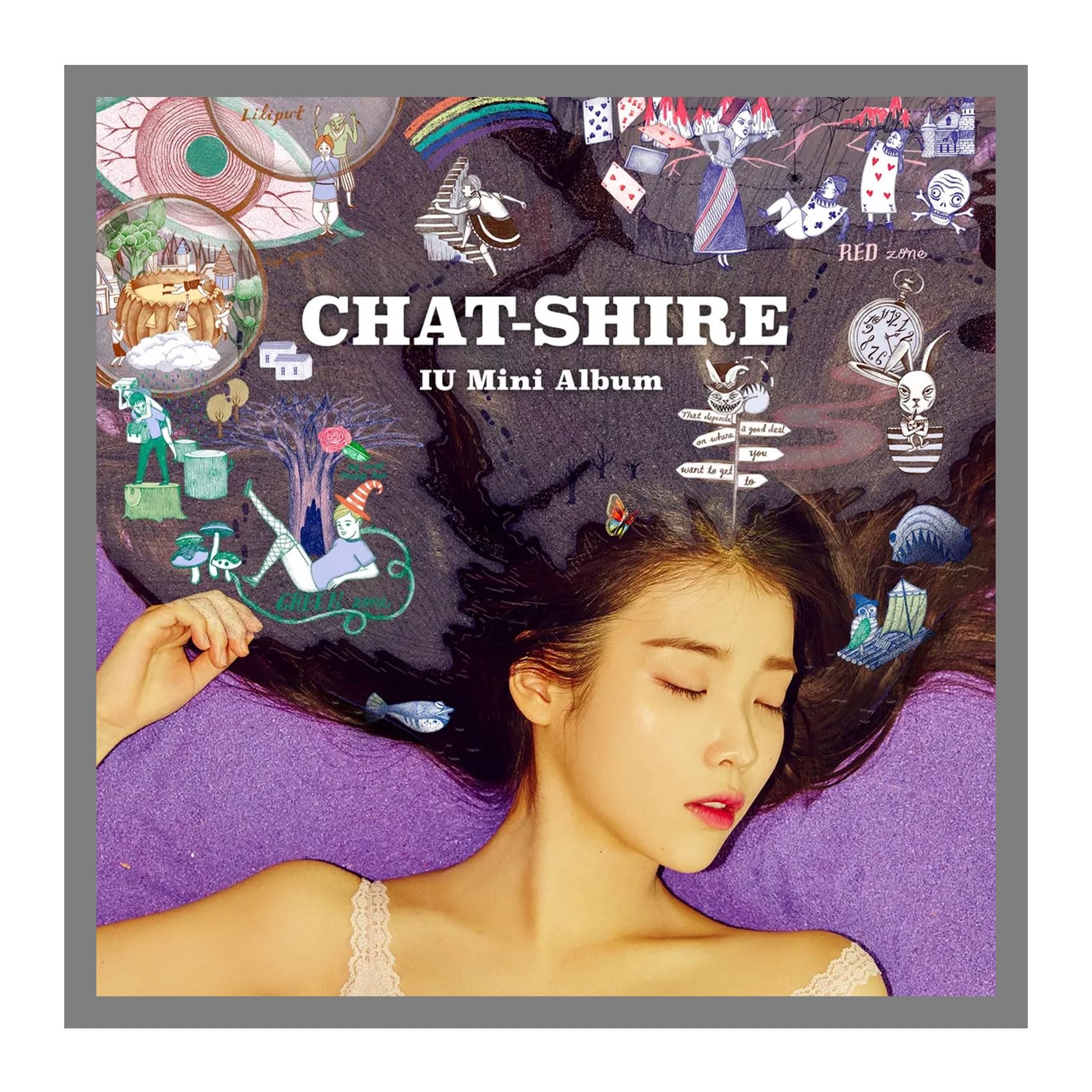 IU CHAT-SHIRE 4th Mini Album CD+Booklet+Map+Tracking Sealed