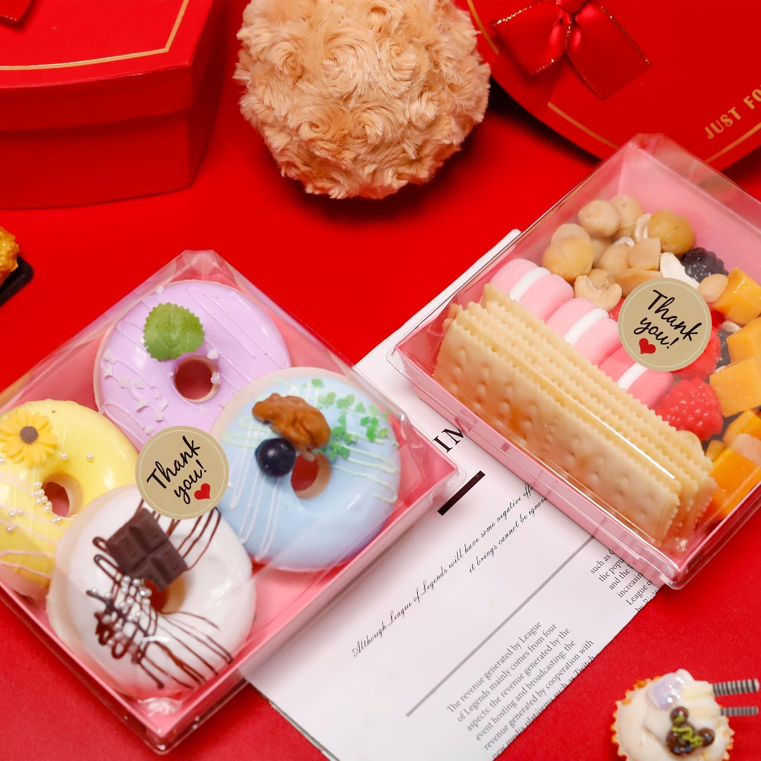 NPLUX Bundle of 20 Pack Pie Boxes and 50 Pack Charcuterie Boxes for Dessert Cookie Sandwich Cake image 2
