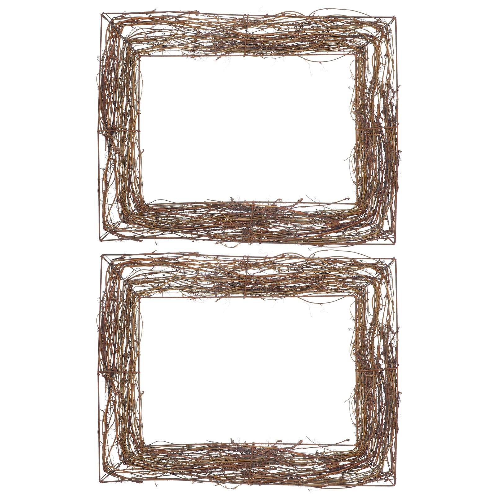Base carrée pour couronne artisanale jojofuny : créez une décoration de table en brindilles