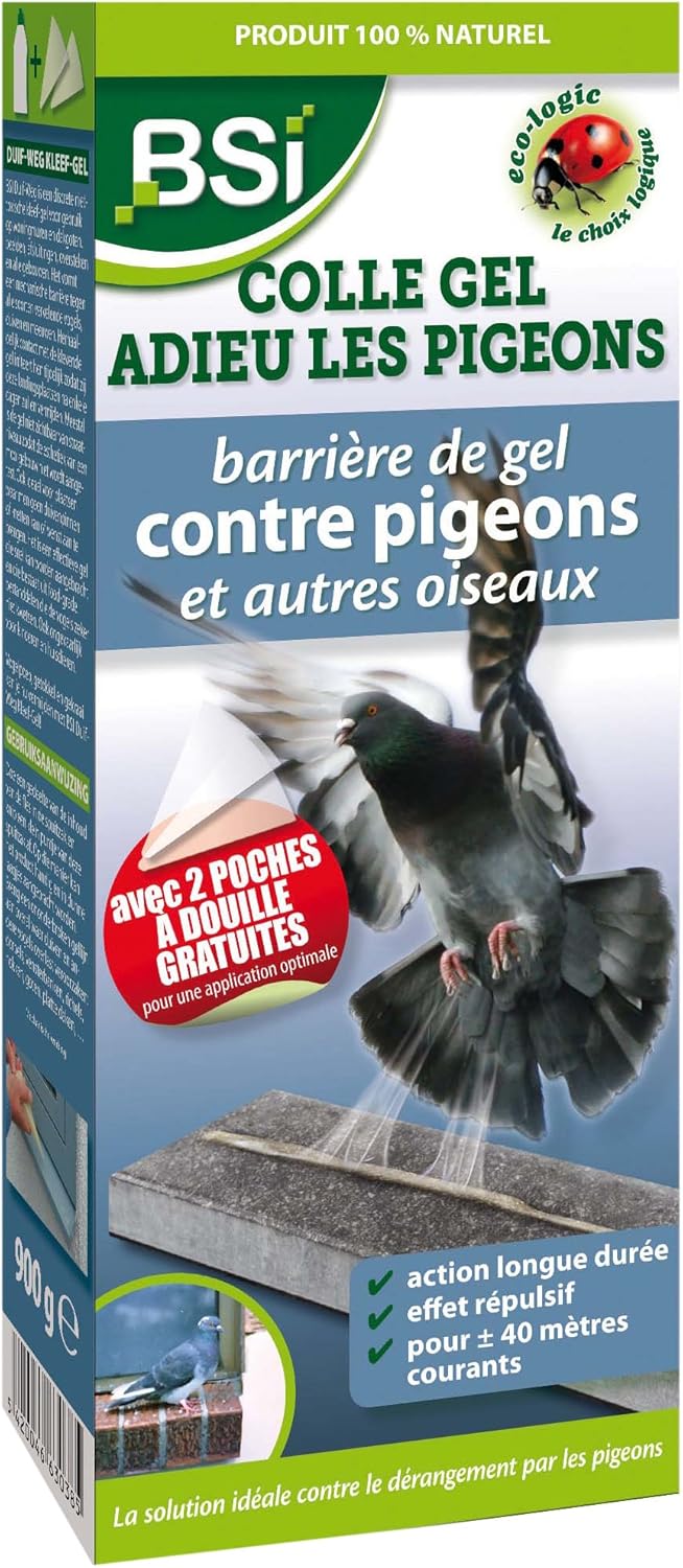 BSI 30385 AdieuPigeon Gel contre pigeons/oiseaux antinuisible