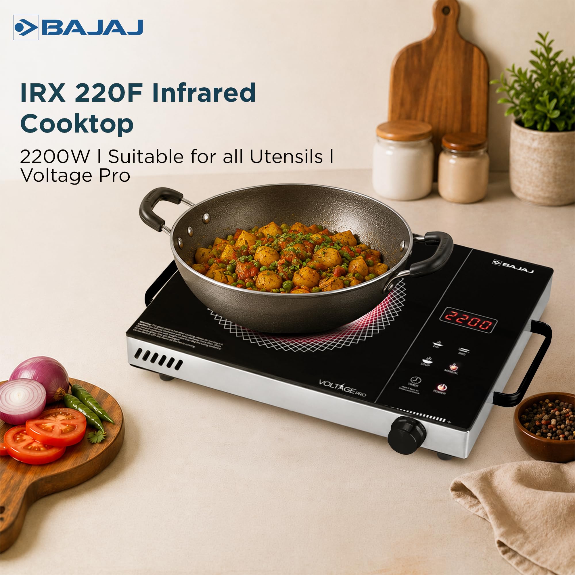 Bajaj IRX 220F Popular Infrared Cooktop