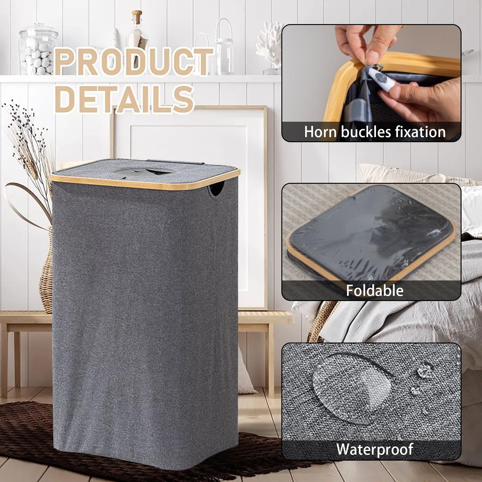 Bac De Collecte 82L Pliable - Pour Bouteilles Consignées, Linge Ou Rangement - Avec Poignées