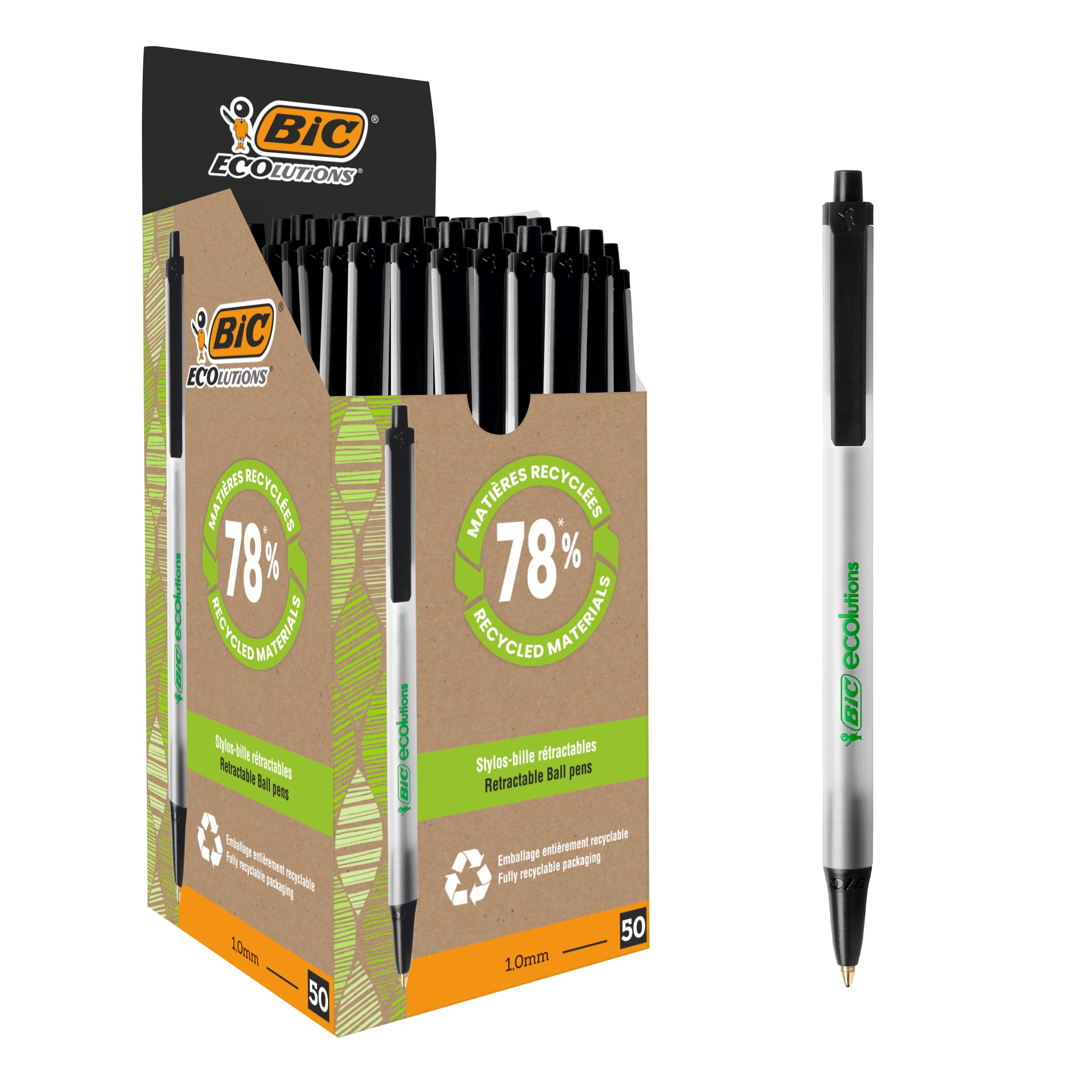 Libetui Set di 50 penne a sfera ergonomiche Kulis verde chiaro antiscivolo impugnatura zona grande inchiostro blu penna a sfera Kuli ufficio pratica casa Kulis verde chiaro
