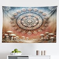 Vista 77 de Ambesonne Tapiz de palmera, impresión de imagen de atardecer tropical, estilo vintage, playa de verano, para colgar en la pared para dormitorio