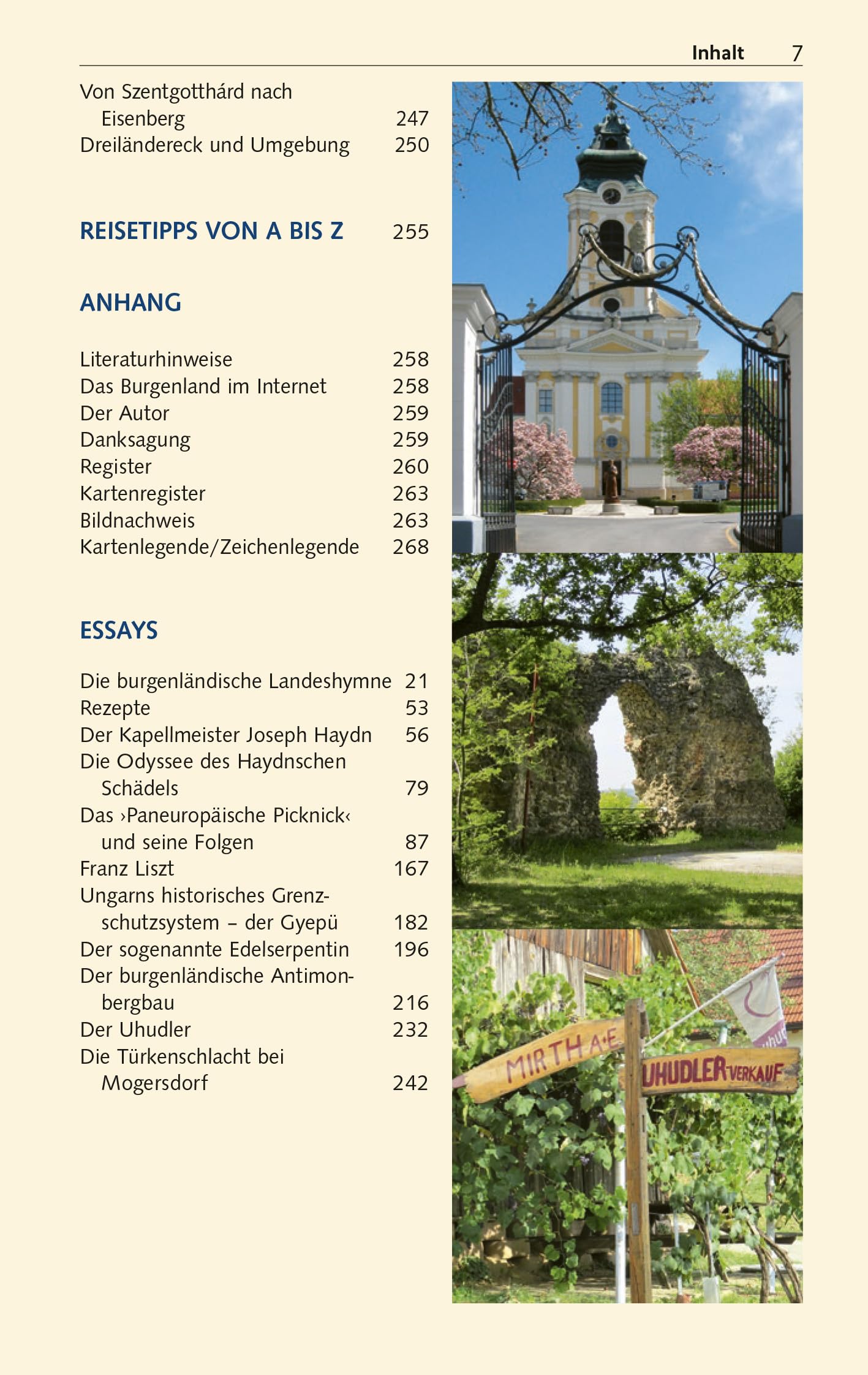TRESCHER Reiseführer Burgenland: Neusiedler See, Eisenstadt, Lafnitz- und Pinkatal, Leithagebirge, Landseer Berge. Mit Ausflügen nach Sopron, K¿szeg und Szombáthely