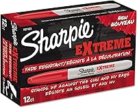 Vista 4 de Sharpie Marcadores permanentes extremos, punta fina, negro, 36