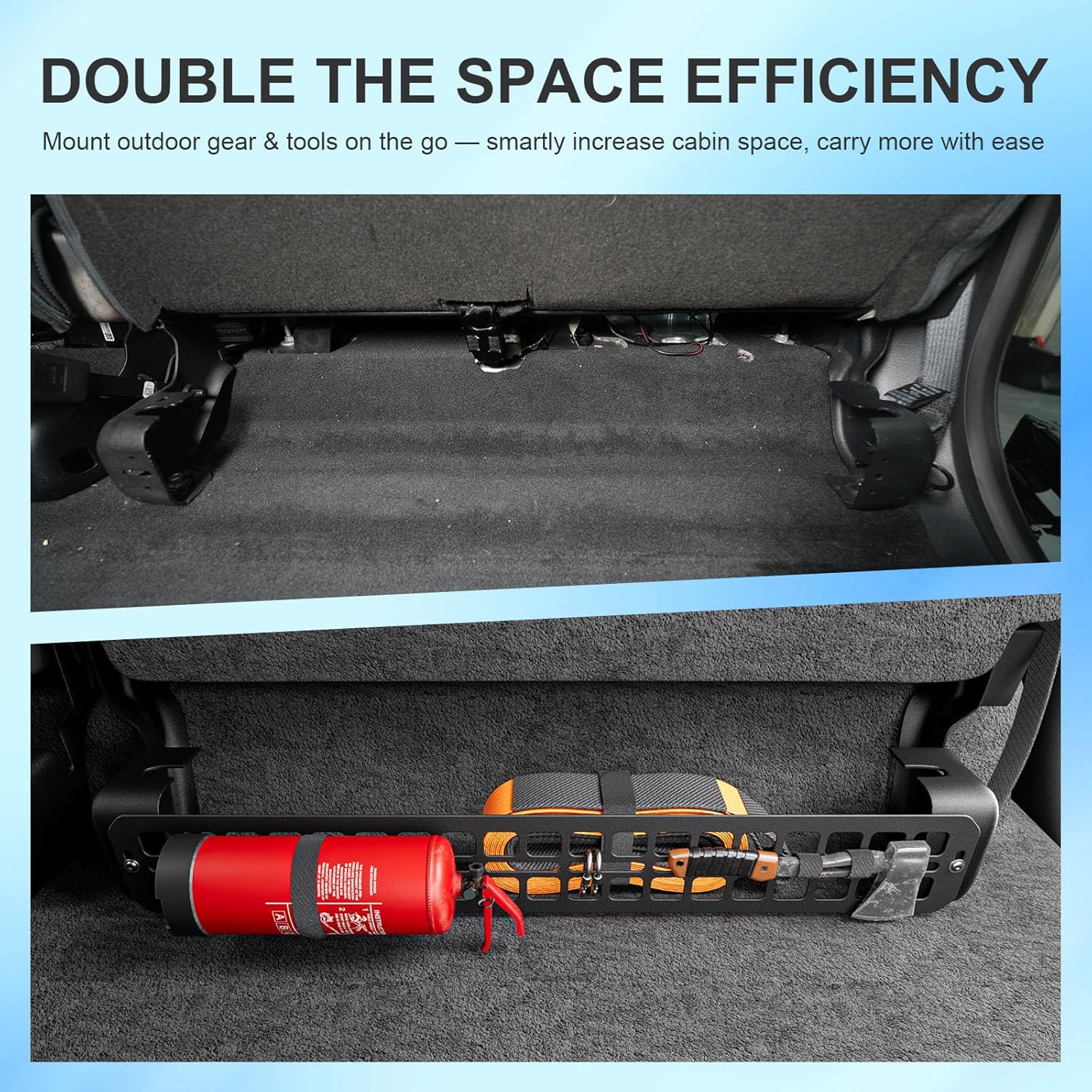 Seat Bottom Divider Panel Compatible with 2015-2025 Ford F150 Under Seat Organizers Molle Panel Replacement for 2015-2025 F-150 Accessories