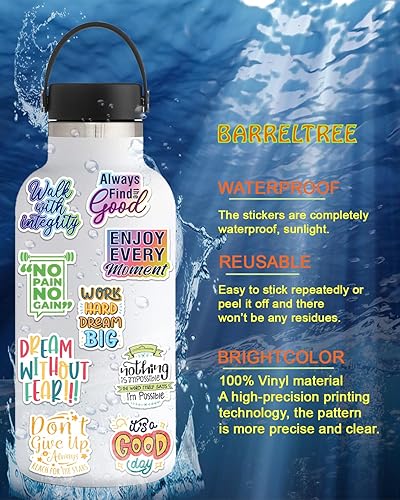 Miniatura 6 de 300 calcomanías motivacionales, calcomanías de palabras inspiradoras para adolescentes, adultos, estudiantes, profesores, empleados, calcomanías de