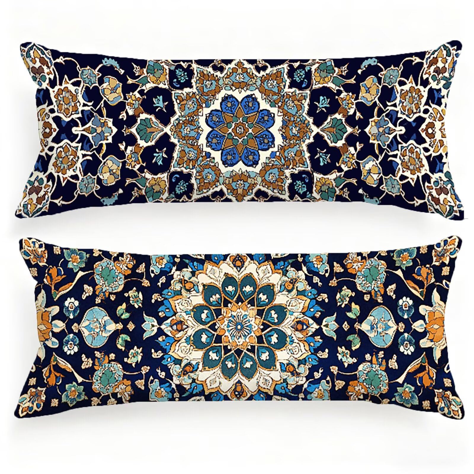 Poszewka na poduszkę 50 x 150 cm Europa Północna poszewka na poduszkę 150 cm, poszewka na poduszkę w stylu boho, zestaw 2 dwustronnych aksamitnych poszewek na poduszkę Popraw jakość, poduszka do