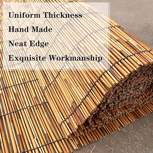 Miniatura 3 de Persianas de patio enrollables para exteriores, persianas de bambú para patio al aire libre, persianas de caña de sombreado con aislamiento Thernal,