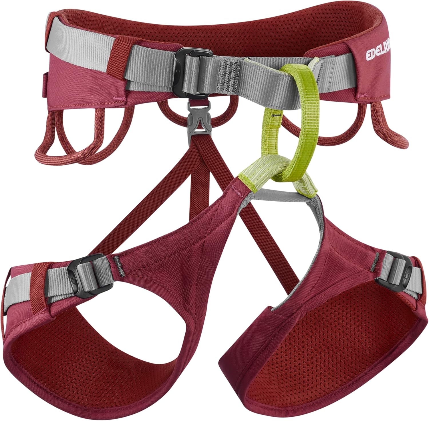 EDELRID Jayne Climbing Harness Large Rhubarb Red