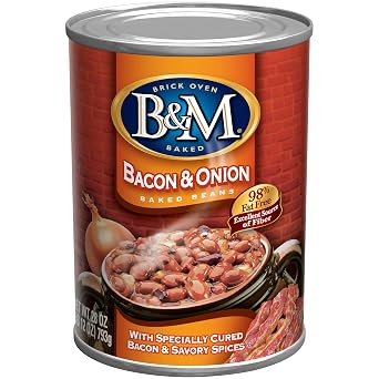 B & M Baked Beans, Bacon & Onion, 28 Ounce
