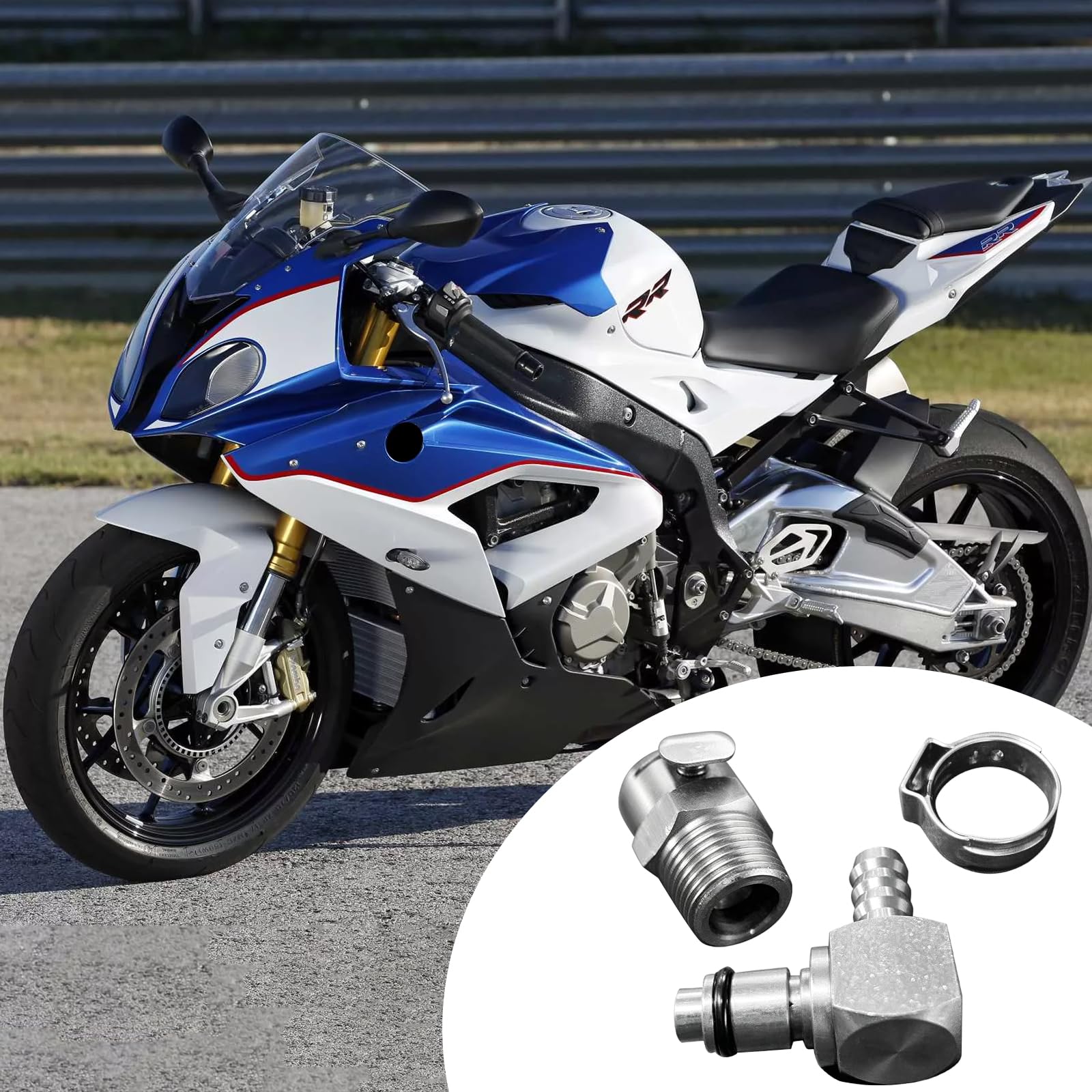 3PCS Reparatursatz Kraftstoffpumpe Schnellkupplung für R1200GS | Edelstahl Kraftstoffpumpe Schnellkupplung Messing für R1200GS, R1200R, R1200RT, K1200R, K1200S, K1200GT