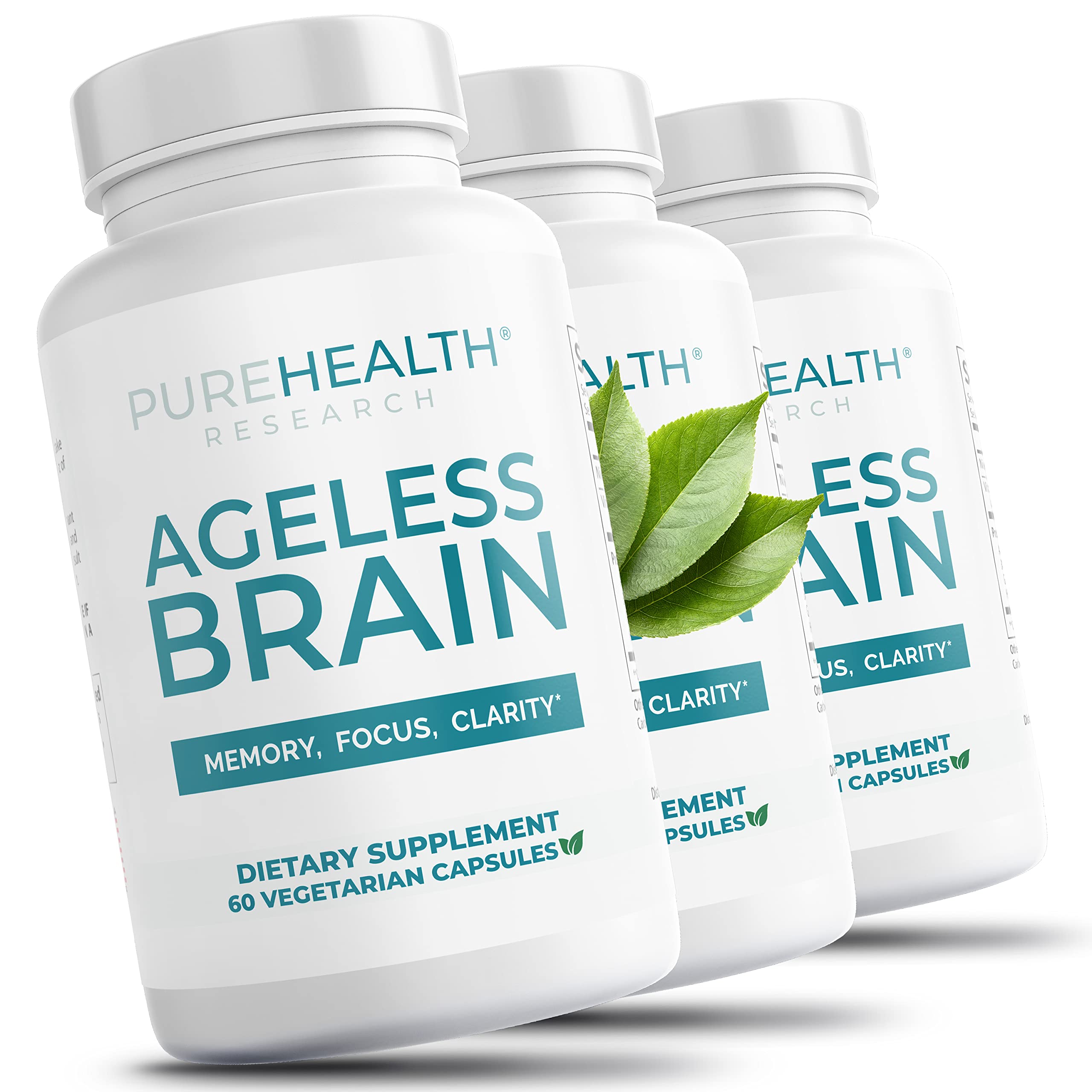 PUREHEALTH RESEARCH Ageless Brain - Supplements for Memory and Focus
