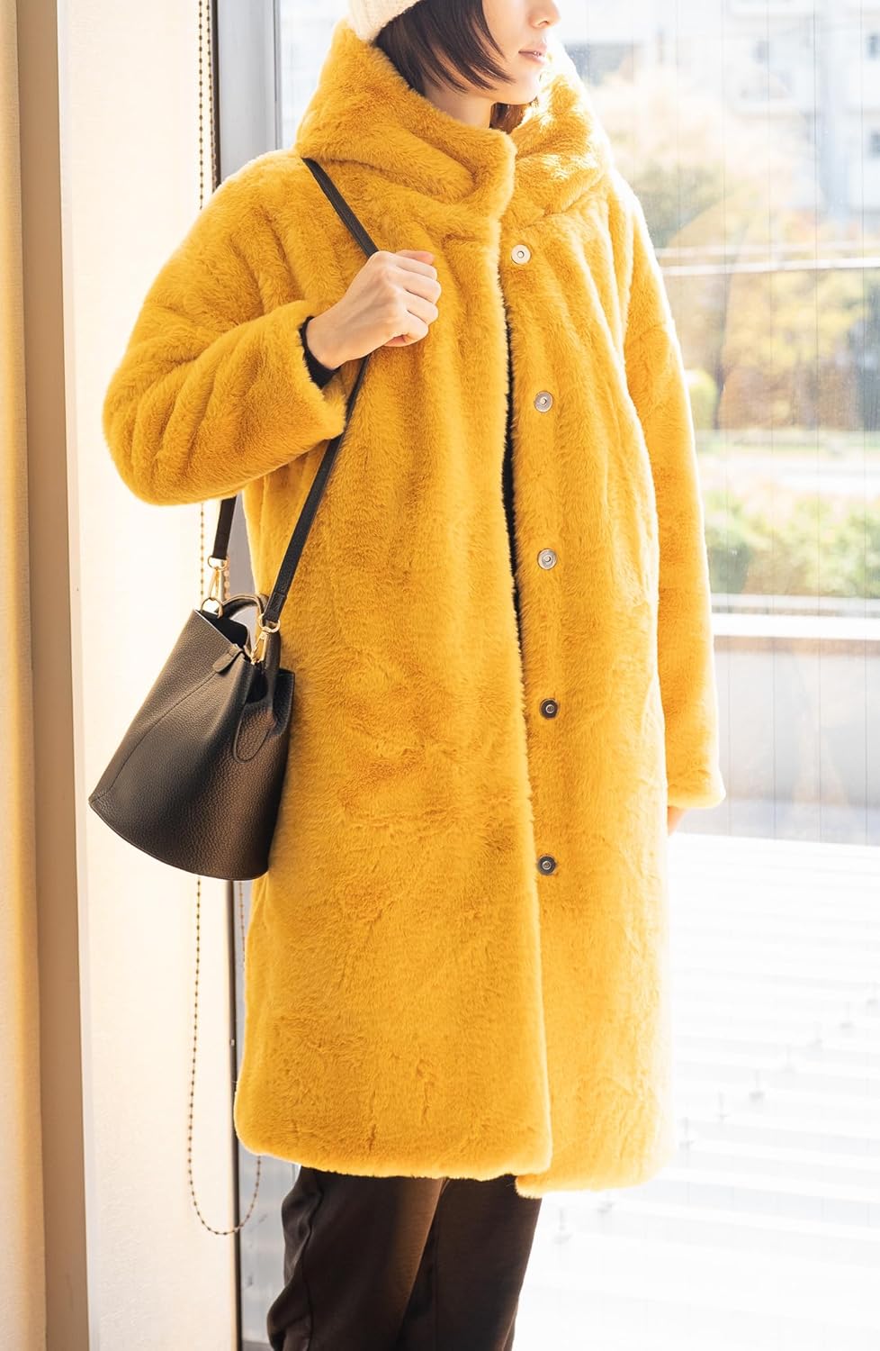 c6【専用】フードボアコートボリュームシルエットチェスターロング c6【専用】フードボアコートボリュームシルエットチェスターロング