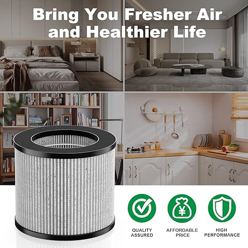 Miniatura 7 de FMDZFL Paquete de repuesto de filtro de aire 2801 compatible con los modelos de purificador personal Bissell MyAir # 2780A, 2780P, 2780B, 27809,