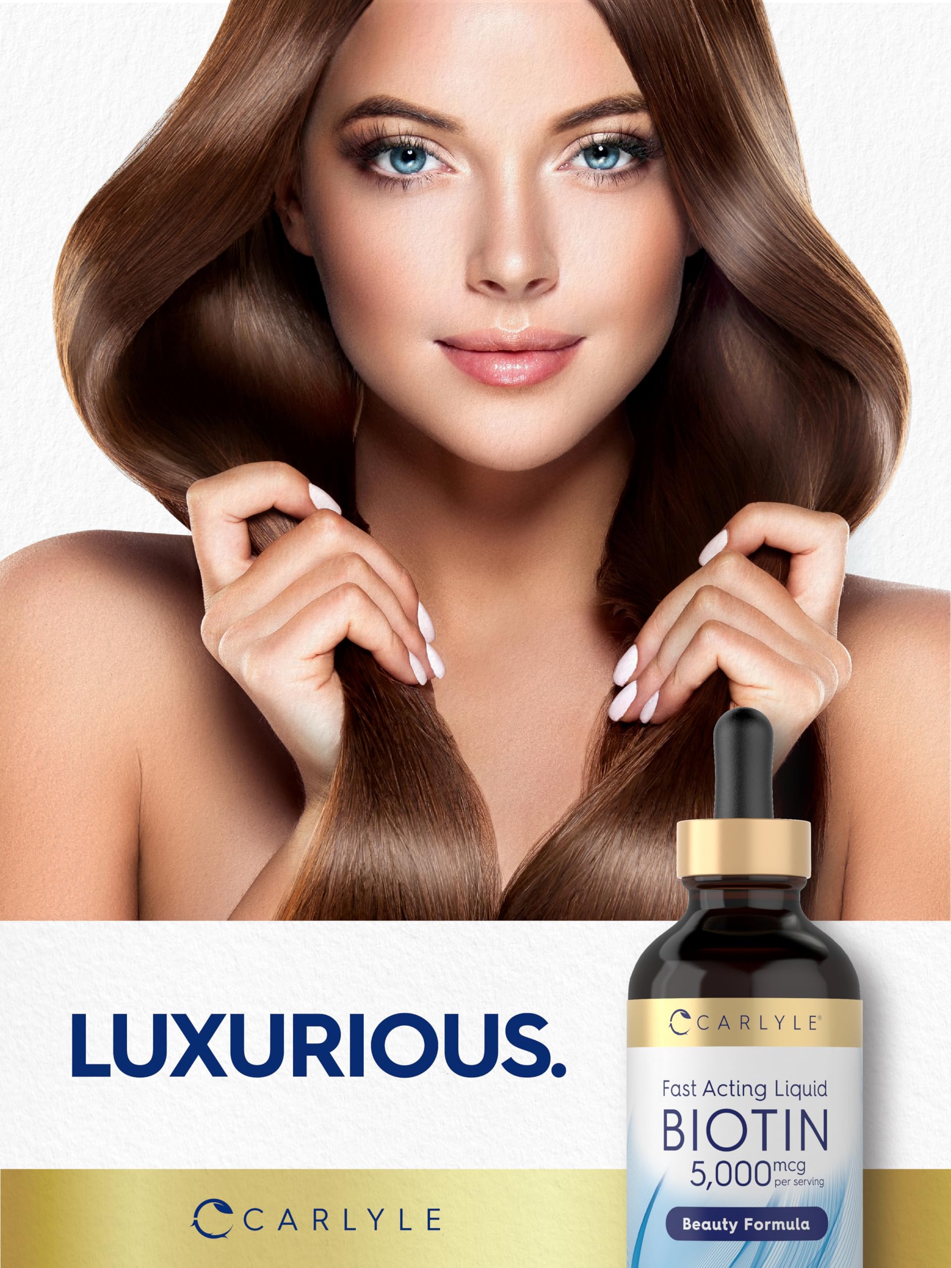 Carlyle Biotin 5000mcg Liquid Drops | 4 fl oz | For Women and Men — Amazon image 6
