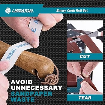 Jet Drum Sander 5 Grits Abrasive Sand Paper Set Sandpaper Roll