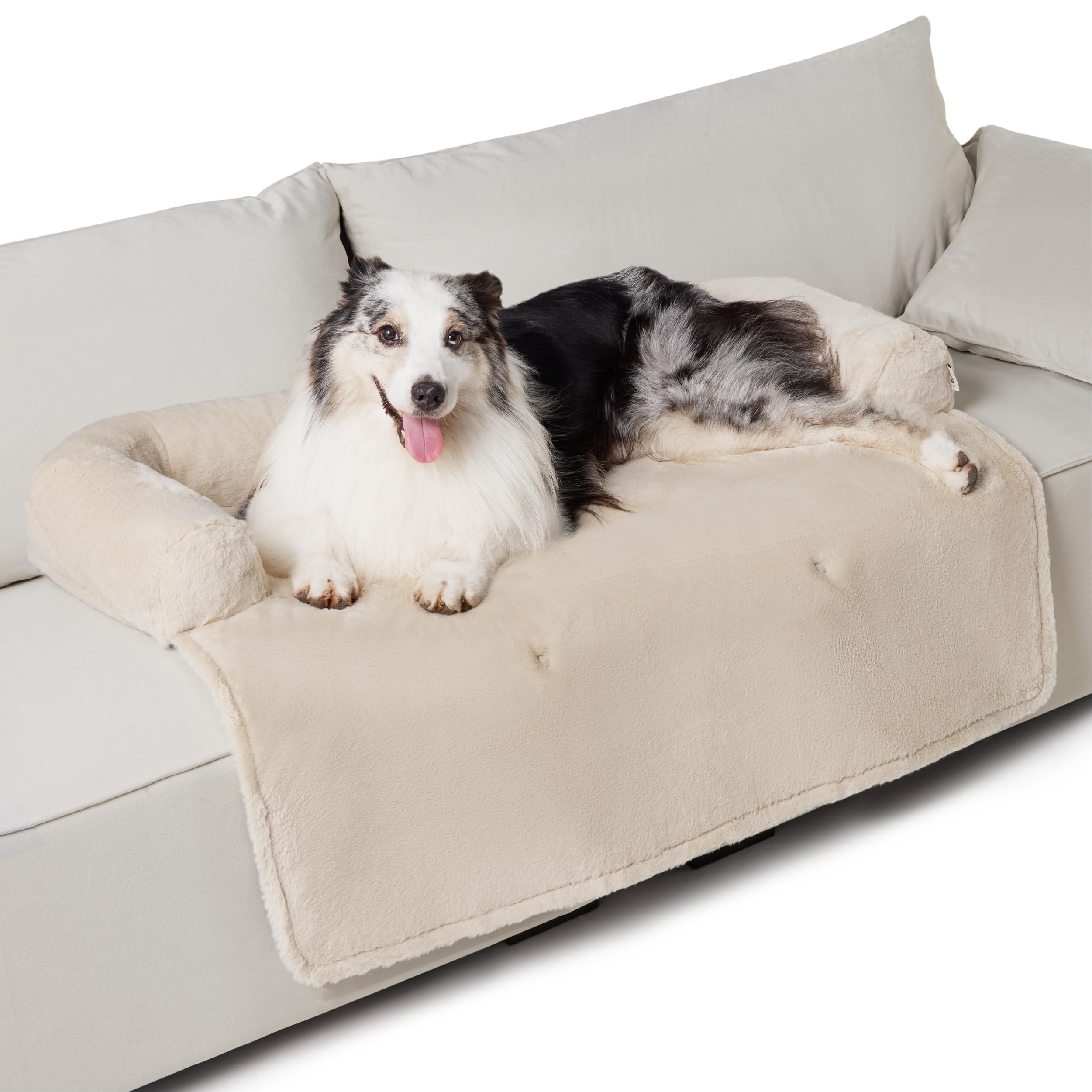 Lesure Calming Dog Couch Bed, Waterproof Dog Sofa Bed for Furniture