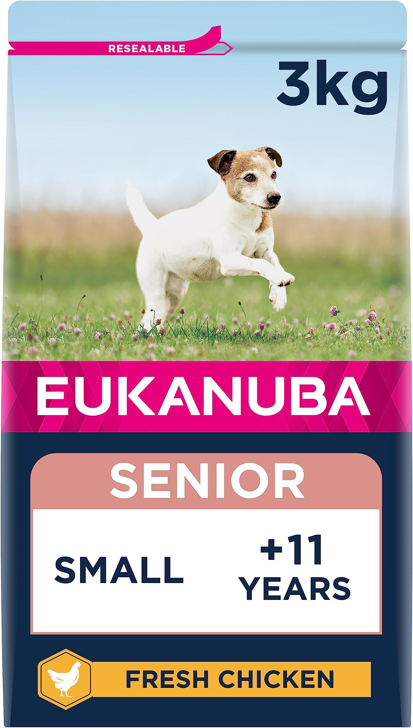 Eukanuba Complete Dry Dog Food for Senior Small Breeds with Fresh Chicken 3 kg Amazon.co.uk