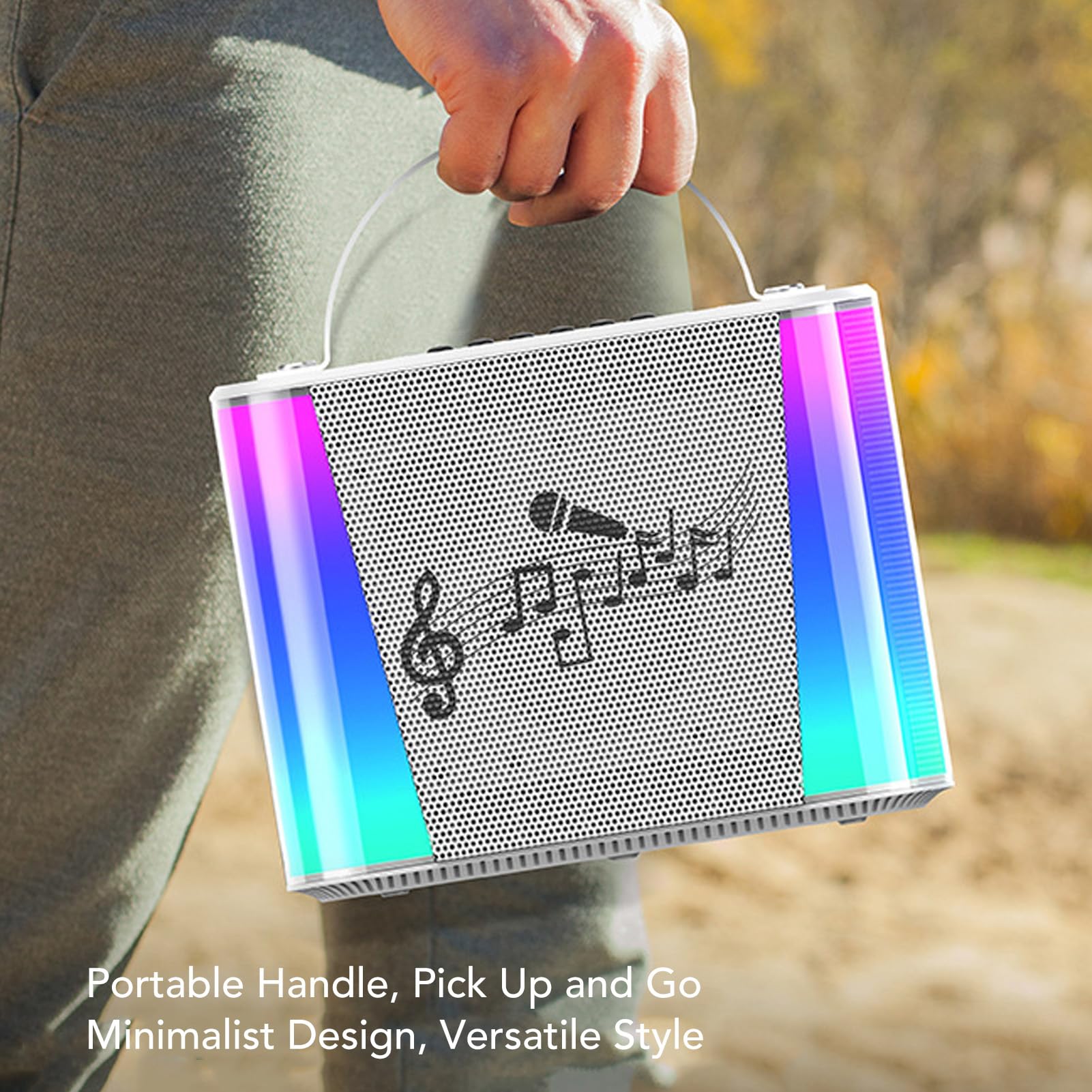Máquina de Karaoke para niños, Mini micrófono de Karaoke portátil con Bluetooth, Altavoz para Cantar con micrófono para Fiestas en casa, Fiestas de cumpleaños