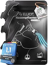 El licit Nose Plasters, Black, Pack of 30, Premium Nose Strips, Against Snoring, Extra Hold for Sports and Better Sleep Quality, Better Breathing for Nasal Congestion, Nasal Strips (Performance)