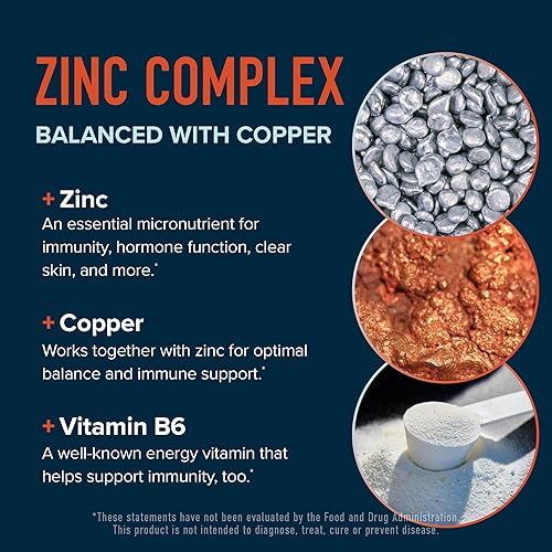 Miniatura 6 de Microperlas de zinc de 30 mg con cobre  Bisglicinato de zinc altamente absorbente y orrotato con 2 mg de cobre quelado + vitamina B6  Vegano, sin
