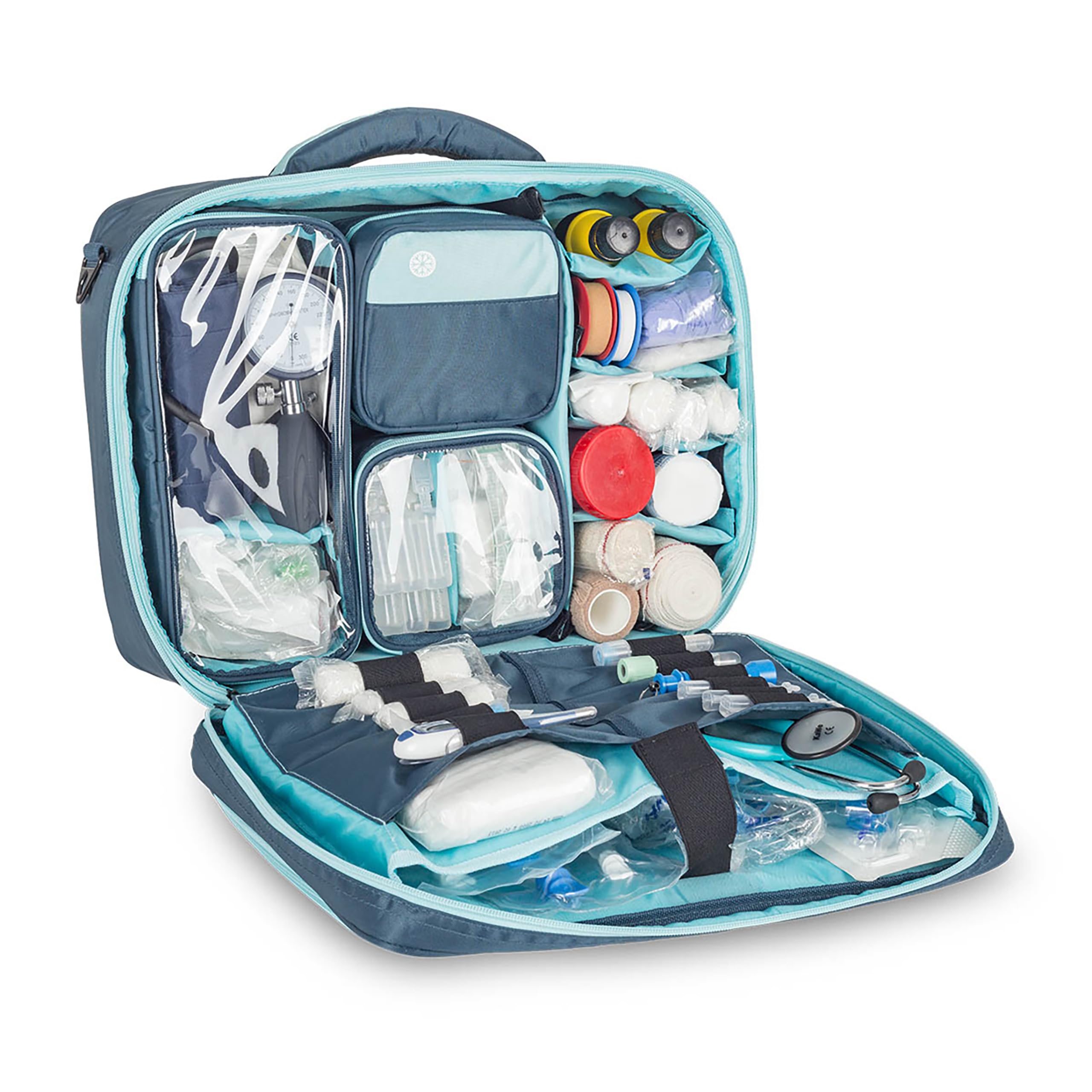 Elite Bags Practi's - Maletín sanitario de asistencia domiciliaria, Azul, 40 x 30 x 12 cm