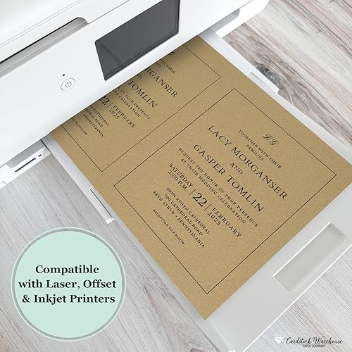 Miniatura 6 de Cardstock Warehouse Materica Kraft Brown - 8.5 x 11 pulgadas - 92 libras  250 GSM  15 Pt. Papel de cartulina premium - 25 hojas