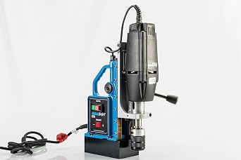 Unibor EQ50 3MLC Magnetic Drill Press - QuickHitch Arbor ، متعدد الاستخدامات ومتين ، سرعتان موجهتان للقطع الأمثل ، مثالي للعمل المعدني الثقيل | Powerfull Magnet 2090lbs ، 1100W Motor - 2 "DOC