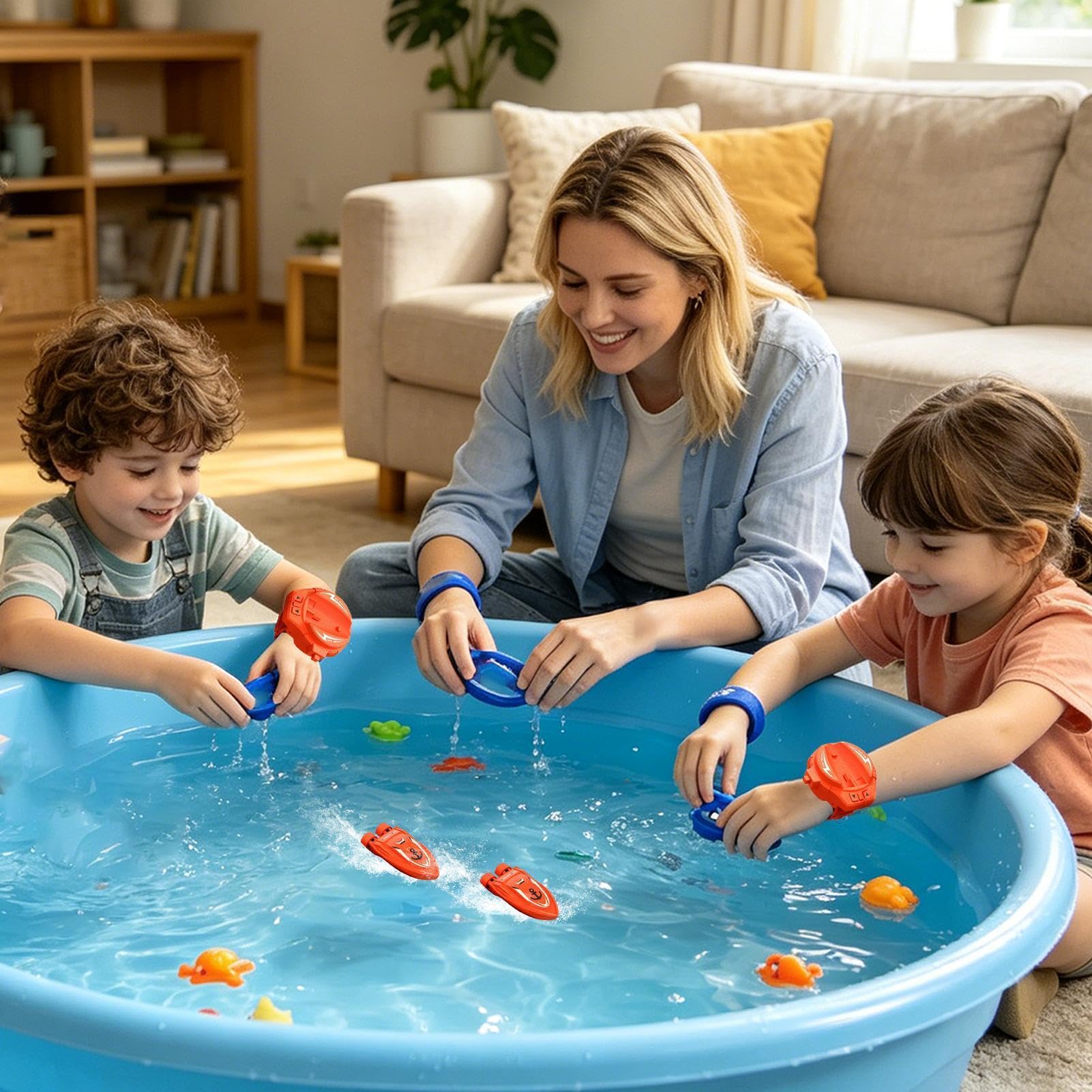 Mini Bateau Radiocommandé - Électrique Portable 2,4 GHz,à Batterie Rechargeable | pour l'Été, l'Intérieur, l'Extérieur, la Piscine, la, Le Lac, la Rivière, l'Étang
