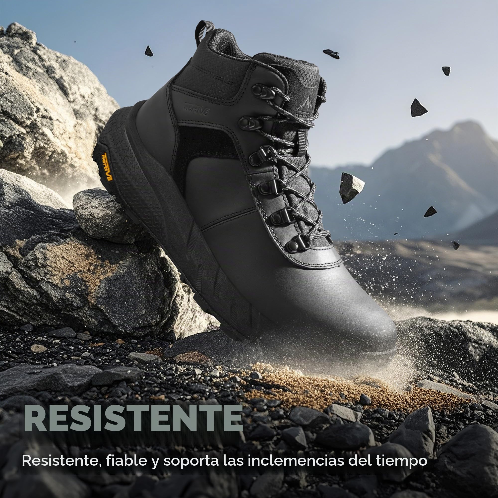 NORTIV 8 Botas Trekking Impermeables Antideslizantes Zapatos de Senderismo Montaña