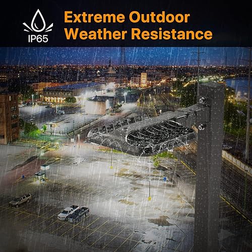 Miniatura 6 de Luz LED de estacionamiento de 200 W con fotocélula de amanecer del anochecer 30000LM (150LMW) Luces de caja de zapatos Soporte de brazo ajustable al