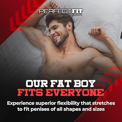 Miniatura 5 de PerfectFit Brand Fat Boy Thin 6.5 pulgadas, funda para el pene, potenciador sexual, suave y cómoda manga para el pene