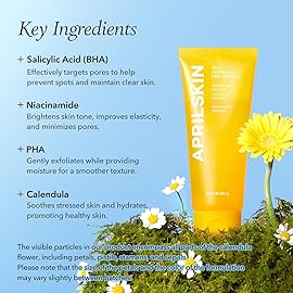 APRILSKIN Calendula Flower-Infused Facial Peel Off Mask, 3.52 fl. oz, PHA, BHA & Niacinamide gently exfoliates, removes impurities, improves uneven skin tone, and minimizes pores, Korean Skincare
