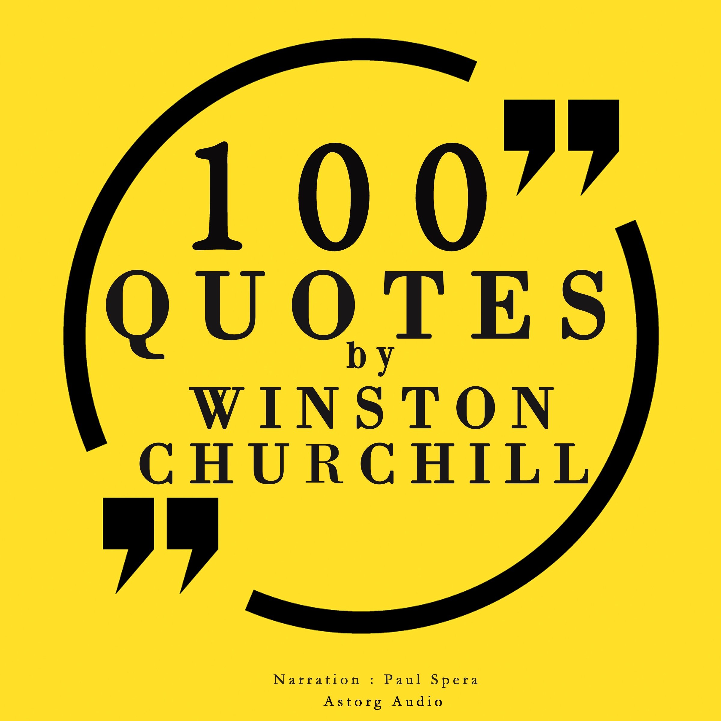 Cover art for 100 Quotes by Winston Churchill
