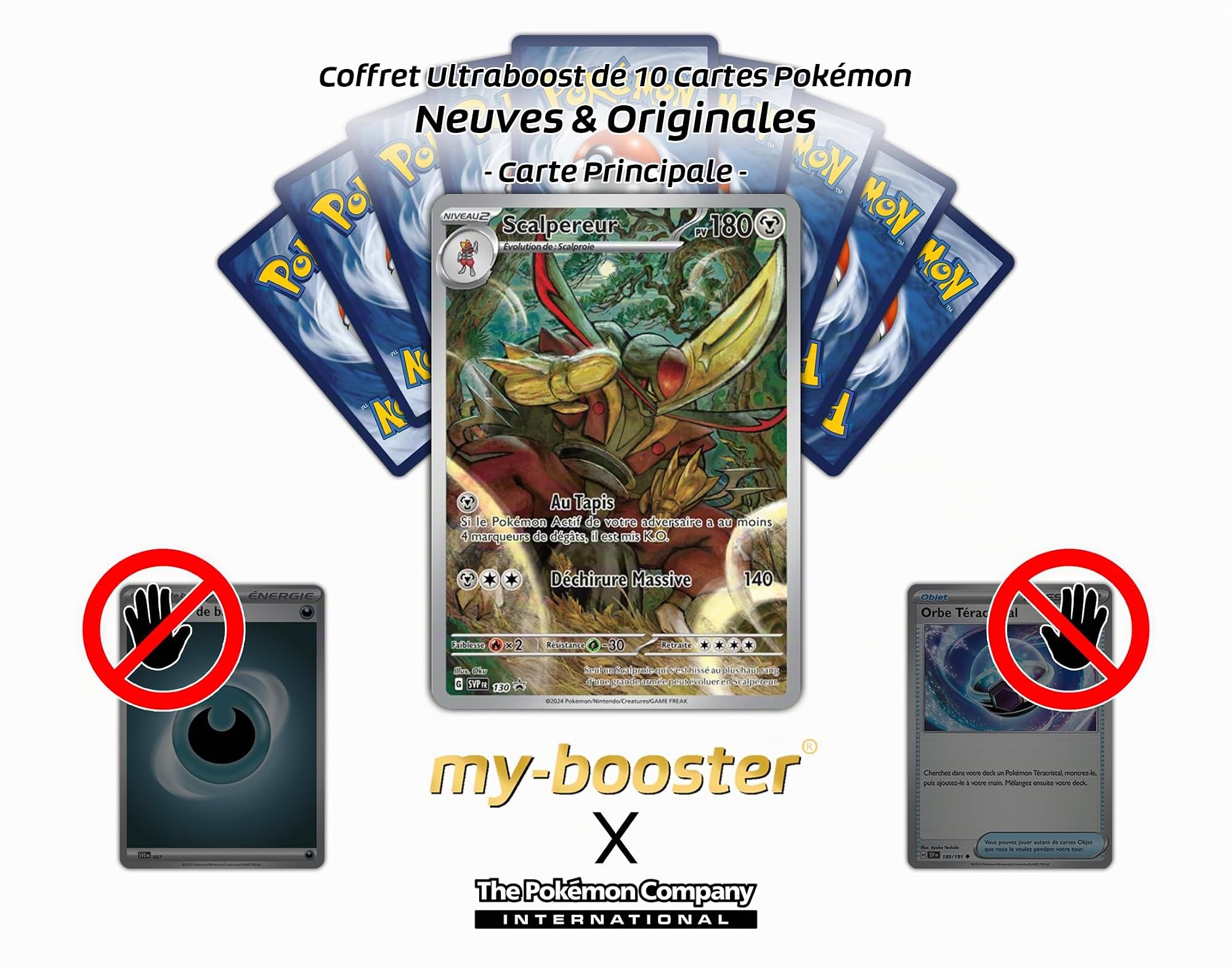 Carte Pokémon Scalpereur 220/198 AR Écarlate et Violet (JCC