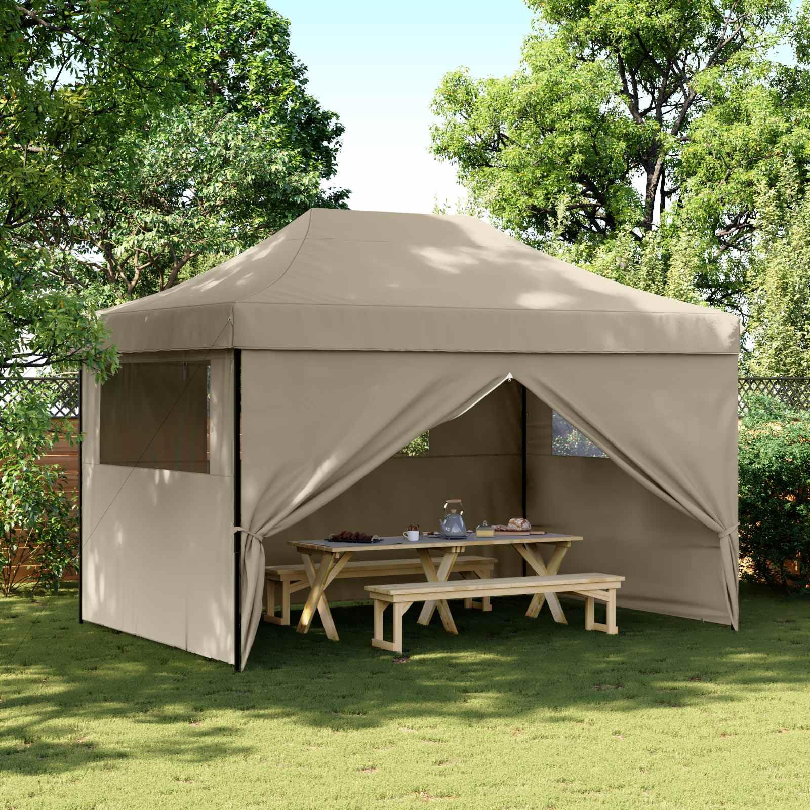 Namiot imprezowy z kretem 279 x 410 x 315 cm tkanina Oxford