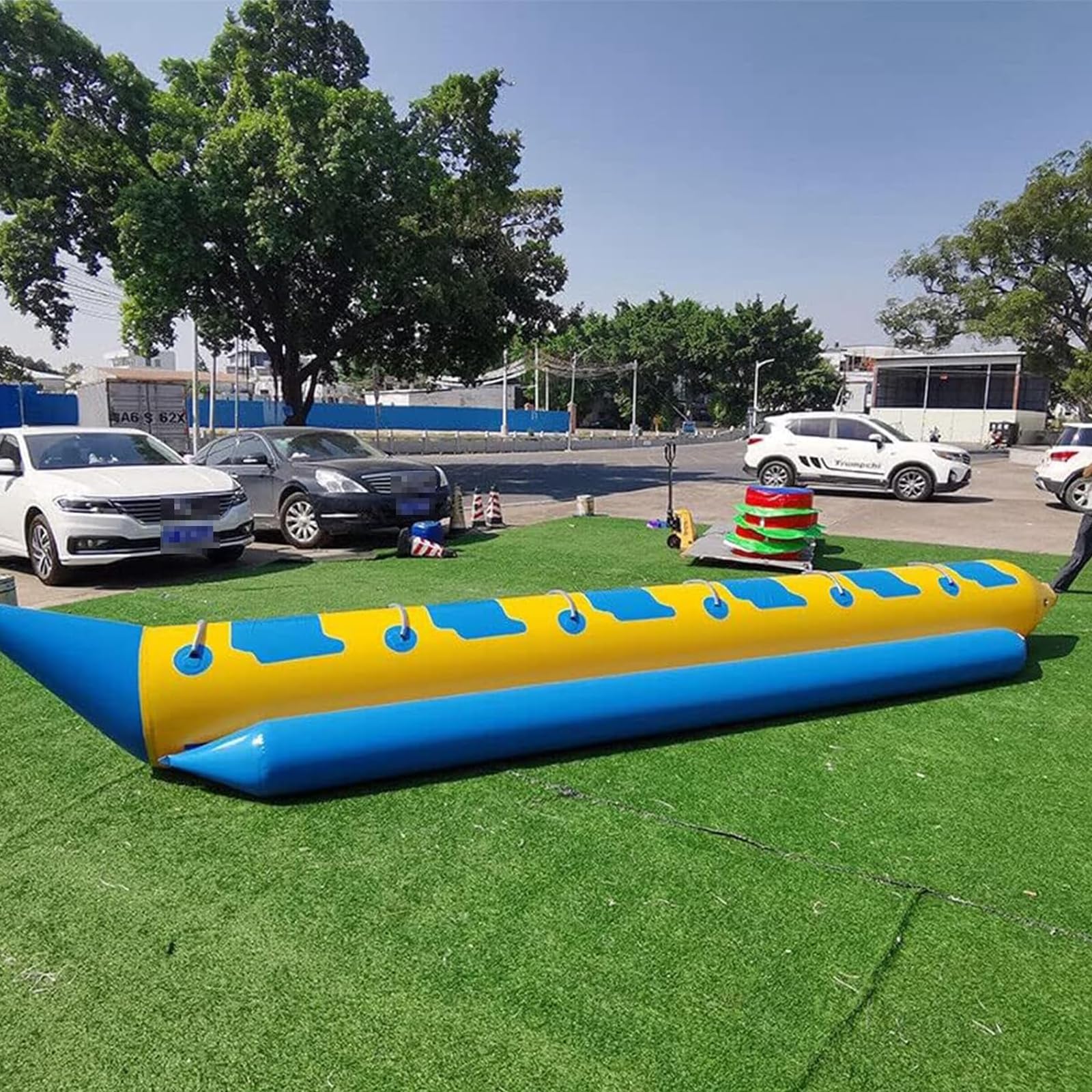 Aufblasbares Bananenboot für Wassersurfen, großes PVC-Kajak, geeignet für Erwachsene und Kinder