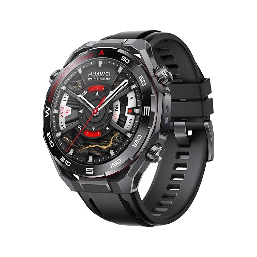 HUAWEI Watch Ultimate 2 Smartwatch, Sportuhr mit GPS, 20 ATM, Schwarz