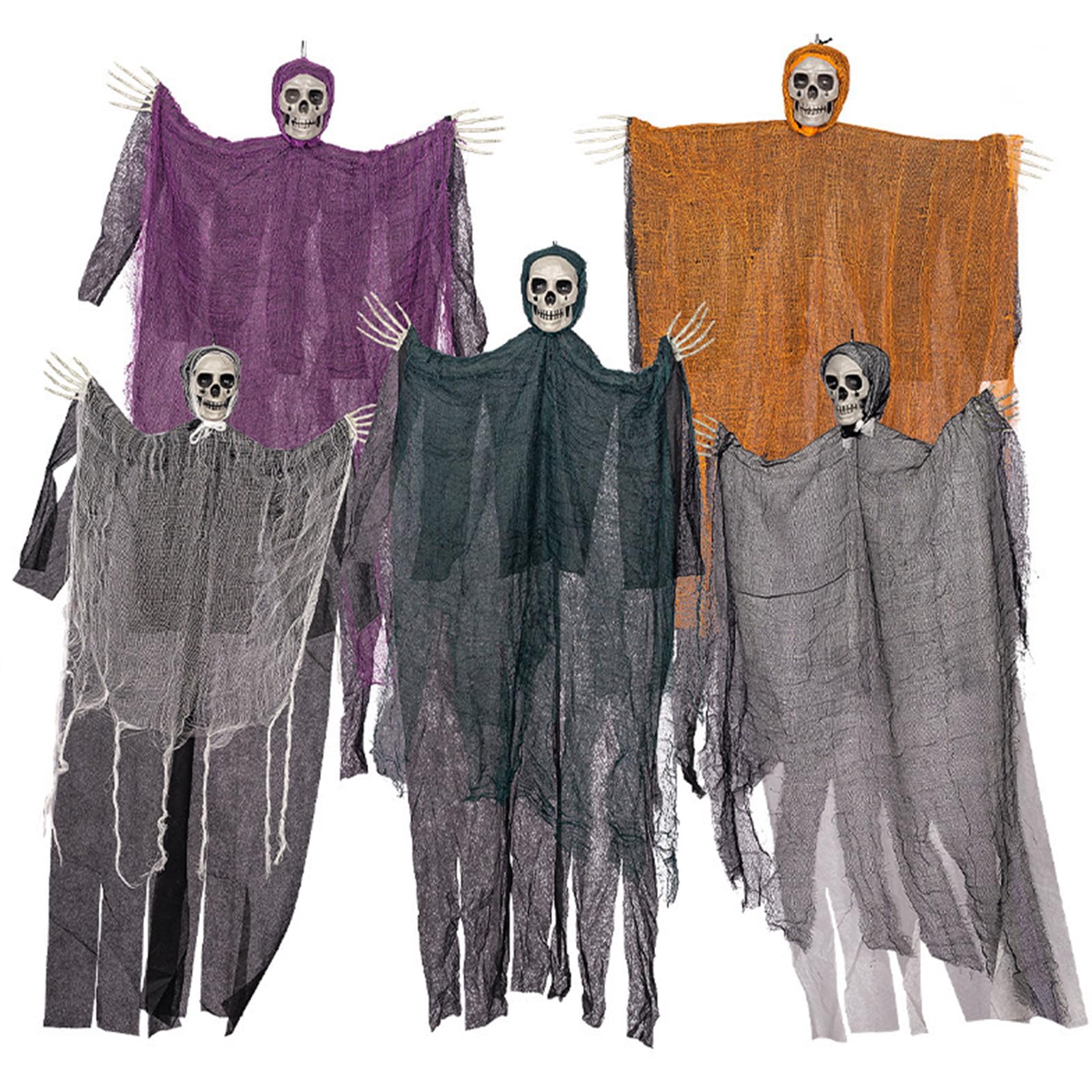 PANGBOER Halloween Hanging Decorations Skull Hanging Skull Props Scary Props Seasonal Party Decors Party for Halloween
