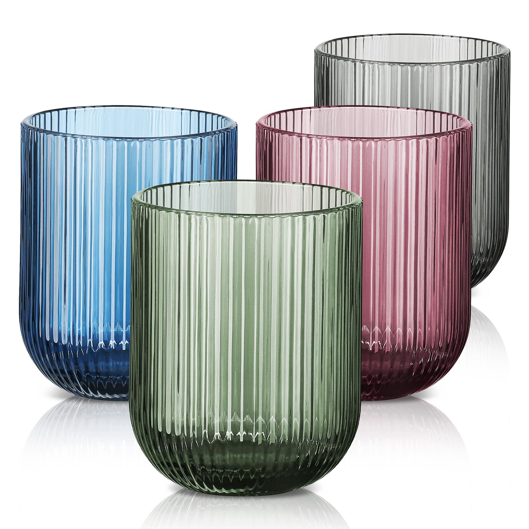 Verres à boire vintage colorés pour embellir vos tables de brunch estival