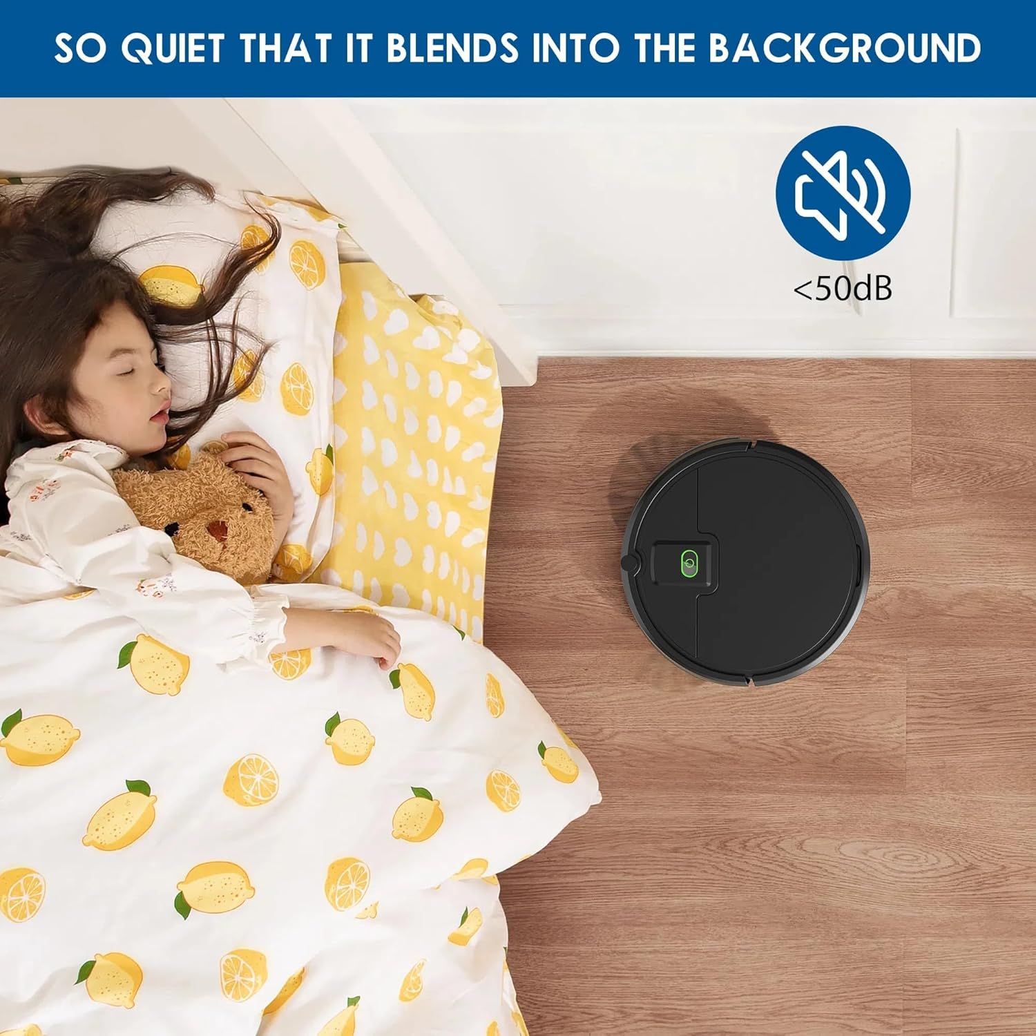Robot Vacuum Cleaner,2900Pa Powerful Suction Robot Vacuums with Self-Charging,150Mins,Tangle-Free Robotic Vacuums Cleaner, Low Noise, Ideal for Hard Floor, Low-Pile Carpets & Pet Hair
