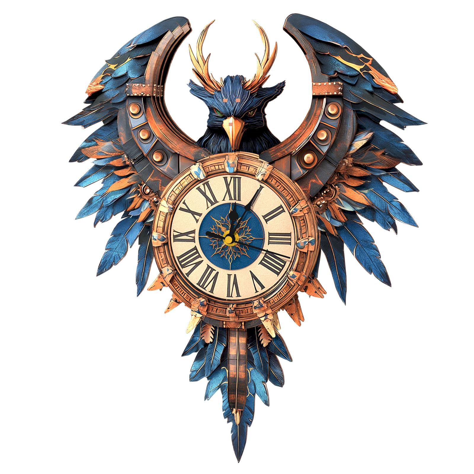 Thunderbird 3D Puzzle Clock Kit - Build Your Own! -1 Thunderbird 3D Puzzle Clock Kit - Build Your Own! -1