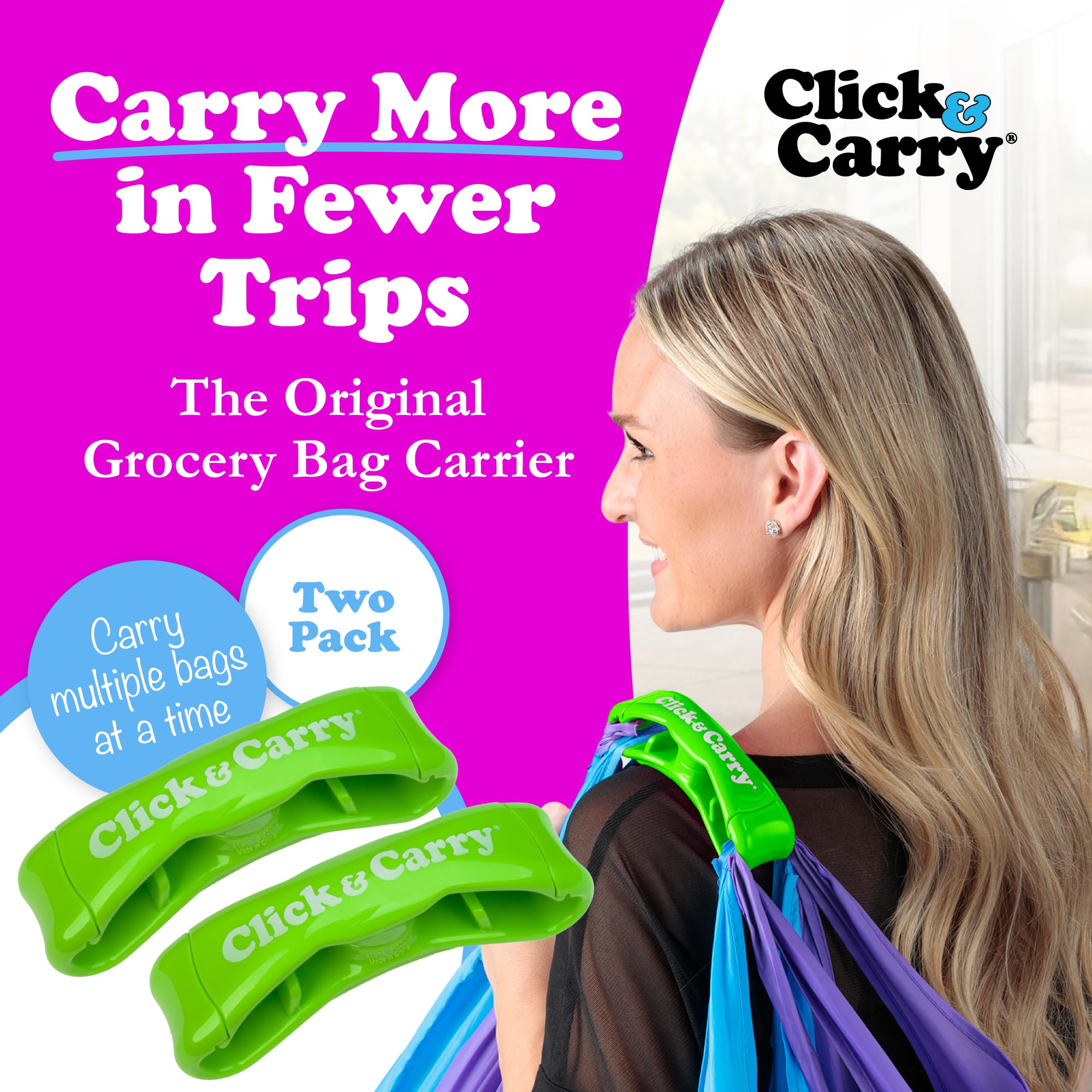 Amazon.com - Click & Carry Grocery Bag Carrier Handle - Carry More