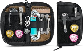VIPERADE VE22 EDC Pouch, EDC Pocket Organizer for Men, Multitool Pocket Pouch with 4 Pockets, Nylon Compact Pocket Organizer, Small EDC Organizer Pouch